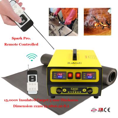 Lavat Lichtenberg Ahşap Yakma Makinesi Spark Pro. Uzaktan Kumandalı, Yalıtımlı Halı